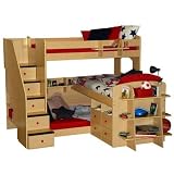 Berg 23-777-XX Utica Trifecta Loft with 3 Twin Beds and Stairs