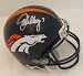 John Elway Autographed/Hand Signed Denver Broncos Mini Helmet