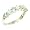 High Quality Solid Sterling Silver Natural Fiery Opal & Aquamarine Eternity Ring - Size 5 - Finger Sizes 5 to 12 Available