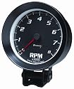 Equus 6068 Black Tachometer - Measures 3 3/8-Inches