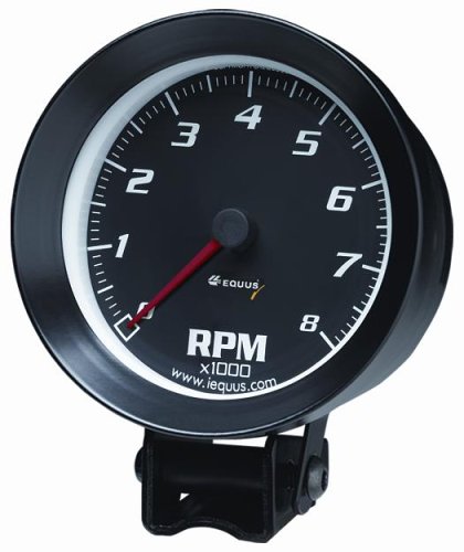 Equus 6068 Black Tachometer - Measures 3 3/8-Inches
