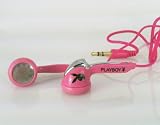 Playboy Earphones Stereo Earbud Pink Headphone for MP3, Apple, iPhone, Ipad, Ipod