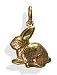 9ct Gold Rabbit Bracelet Charm Pendant.