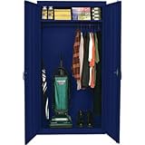 IMAGE OF Best Metal Cabinets AFSR3624-Blue Wardrobe Cabinet