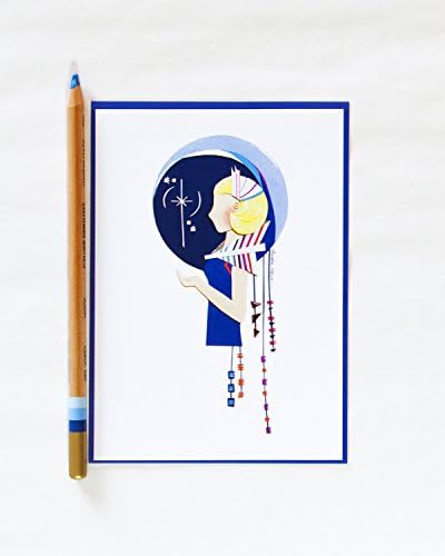 Space Cadet Postcard - Disneyland Inspired Girl Character Design Illustration