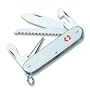 Victorinox Swiss Army Farmer Pocket Knife (Silver Alox Ribbed)