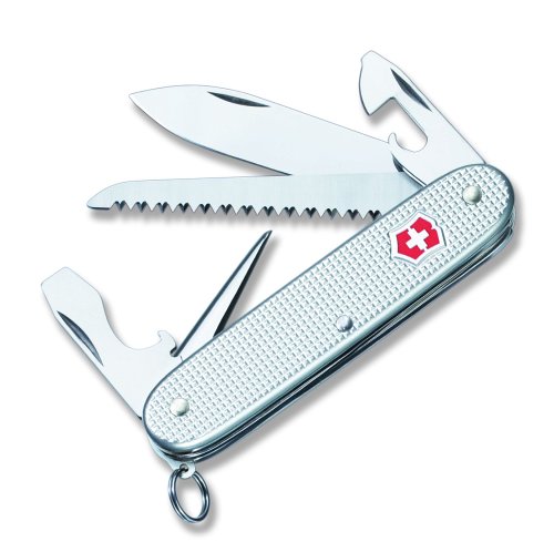 Victorinox Swiss Army Farmer Pocket Knife (Silver Alox-Special Edition)