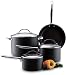 Anolon Professional Hard Anodised Cookware Saucepan Set, 4 Piece