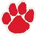 Paw Print Magnets Red