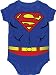 Search : Superman Costume Uniform Blue Snapsuit Infant Onesie Baby Romper