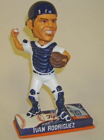 Ivan Rodriguez Detroit Tigers 2008 MLB On Field Bobblehead