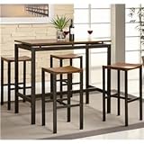 5pc Bar Table and Stools Set