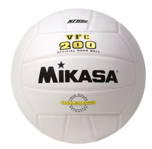 Mikasa VFC200 Full-Grain Leather Volleyball (Official Size)