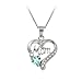 Sterling Silver Diamond-Accent and Blue Topaz Mom Sterling Silver Diamond-Accent and Blue Topaz Mom