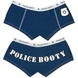 Blue POLICE BOOTY Booty Shorts