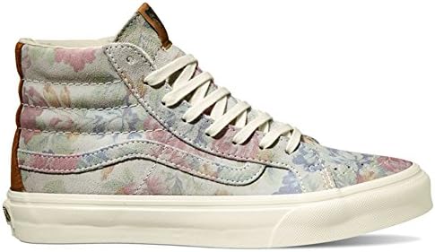 Vans Sk8 Hi Shoes UK 3 Suede Floral Marshmallow