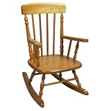 Gift Mark Deluxe Children?s Spindle Rocking Chair, Natural