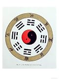 The Pa-Kua Symbol, Showing the Symbols For the Eight Changes, the Trigrams and Yin and Yang Art Giclee Poster Print by French School, 18x24