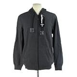 Hoodie Buddie MP3 Earbuds Zip Up Sweatshirt Jacket Charcoal Grey Gray Mens