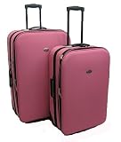 CONFIDENCE Travel PINK Expandable 2 Piece Deluxe Luggage Set NEW