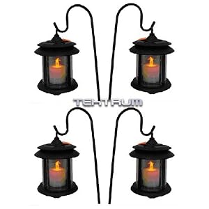 TEKTRUM ACCENT FLICKERING CANDLE LANTERN LIGHTS (Set of 8)