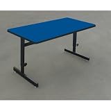 24 x 36 Computer Table - Adjustable - Blue (Blue) (26