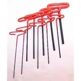 Buy 10 Pc. T-handle Allen Wrench Set, 9 Inch Length Handle by CVF Supply