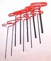 10 Pc. T-handle Allen Wrench Set, 9 Inch Length Handle