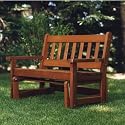Western Red Cedar Glider Rocker / Cedar Glider - Patio and Garden Furniture