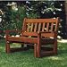 Western Red Cedar Wood Outdoor Patio Bench Glider