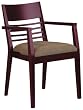 Leg Chair 2 Pack With Exposed Slat Back Cherry By Office Star Furniture