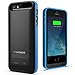 Maxboost Atomic S External Protective iPhone 5S Battery Case / iPhone 5 Battery Case with Built-in Kickstand - Matte Black / Blue (Apple MFI Certified, Fits All Versions of iPhone 5 / 5S - Lightning Connector Output, MicroUSB Input ) [100% Compatible with iPhone 5 / 5S on iOS 7.0+ , Strengthened MicroUSB Input Port, No Signal Reduction]