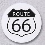 AutoCoaster ~ Route 66 ~ Tile Drink Coaster for car cupholder ~ code 183