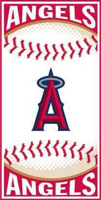 Buy Biederlack Centerfield Anaheim Angels Beach Towel by Biederlack