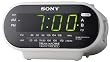 Sony ICF-C318 Automatic Time Set Clock Radio with Dual Alarm (White)