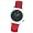 www.gitarrenhersteller.com - Akteo Uhr Gitarre rot gl