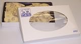 Scott's Cakes 1 lb. White Chocolate Cashew Bark in a White Gourmet Box