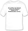 my supply of brain cells is finally down to a manageable level T-shirt