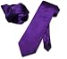 Antonio Ricci DARK BLUE PURPLE NeckTie Handkerchief Men's Neck Tie Set