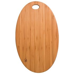 Totally Bamboo Greenlite 14-Inch by 8-1/2-Inch Oval Cutting Board, Medium