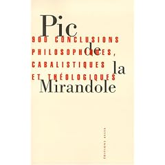 900 conclusions philosophiques, cabalistiques et th�ologiques
