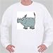 Sweatshirt with africa, endangered, wildlife, rhinoceros, serengeti, species
