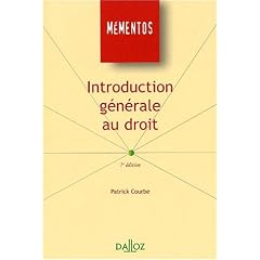 Introduction generale au droit 7e ed memento