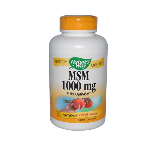 New - Nature's Way MSM - 1000 mg - 200 Tablets