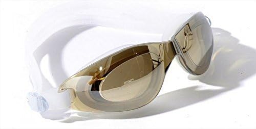KOho swimming goggles Best Value Mirrored Leakproof Anti Fog Swimming Goggles for Adult Men, Women and Ladies with UV Protection (golden)
