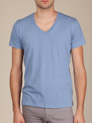 Perfect V-Neck(DENIM BLUE,MEDIUM)