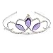 Vinjewelry Sofia Princess Tiara Amulet Costume Accessories Crystal Crown Silver Plated Birthday Gifts for Girls