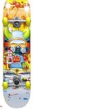Speed Demons Tagger YB Full Complete Skateboard (Yellow, 7.6-Inch)