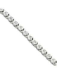 Sterling Silver Diamond Tennis Bracelet
