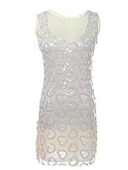 Scoop Neck Sweetheart Tank Sheer Cotton/Organza/Polyester  Dress